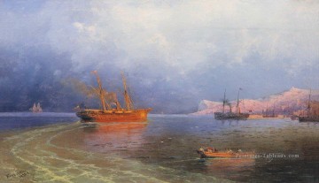 Ivan Aivazovsky près de la côte d’yalta Paysage marin Peinture à l'huile